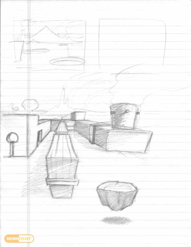 Sonic X-treme - Environment Sketch 2