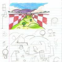 Sonic X-treme - Jade Gold Playground Sketch