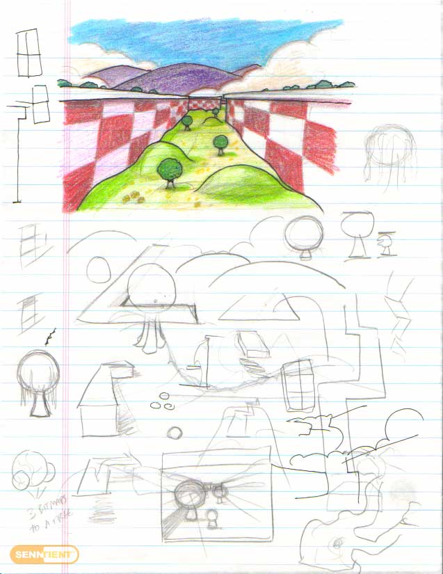 Sonic X-treme - Jade Gold Playground Sketch