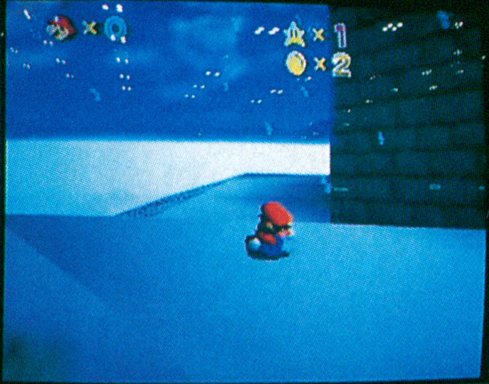 Super Mario 64 - Shoshinkai Demo ‘Snow Slide’ Photograph